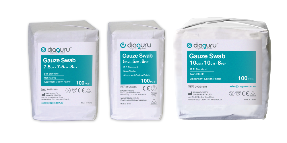 Diaguru Non-Sterile Gauze Swab 8ply